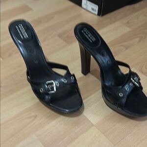 GUESS Black Women's Heeled Sandals